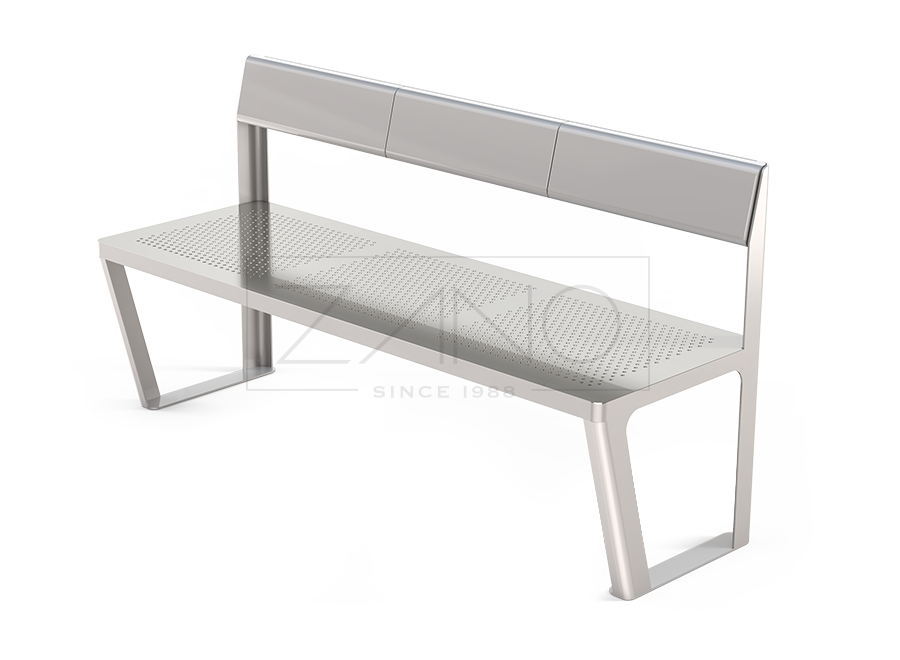 Scandik bench 02.046.P | stainless steel