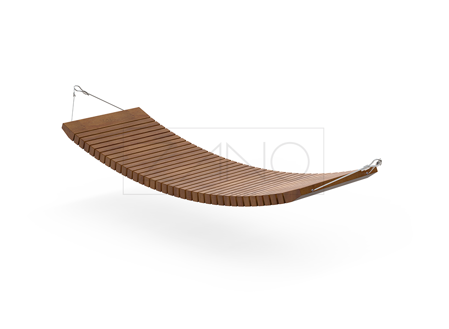 WAVE hammock 02.916.3 hardwood, stainless steel ropes