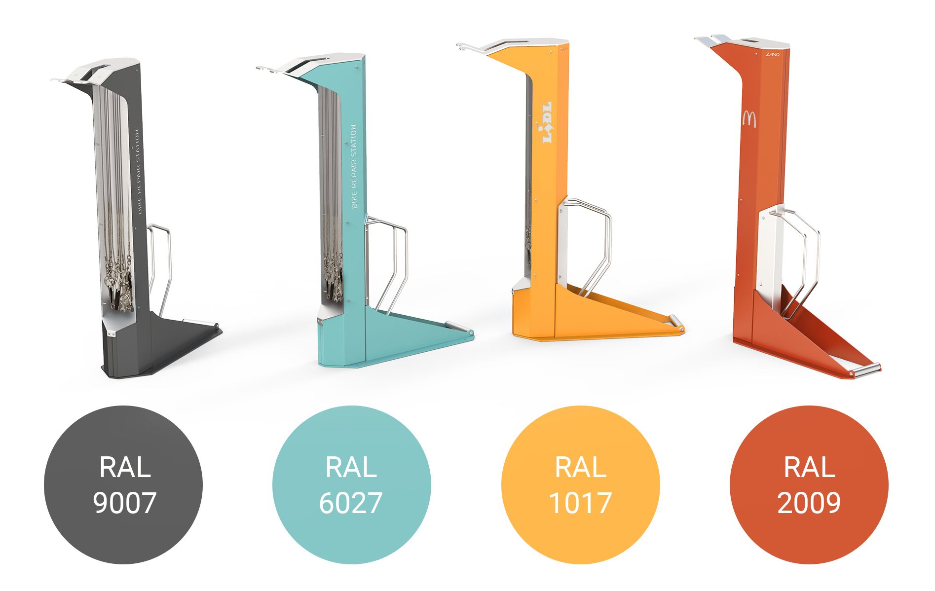 STILO repair station RAL colors