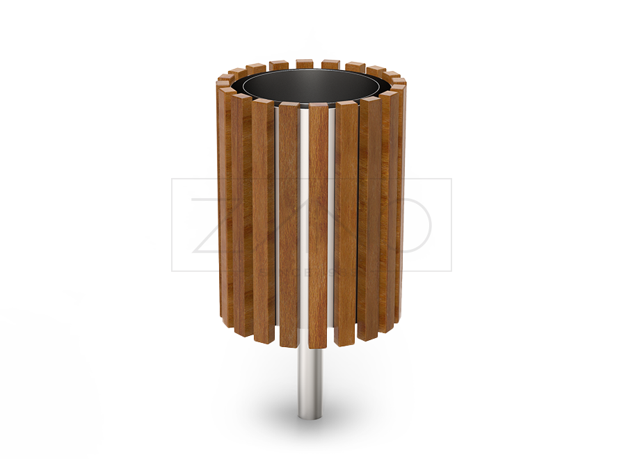 stainless steel wastebasket