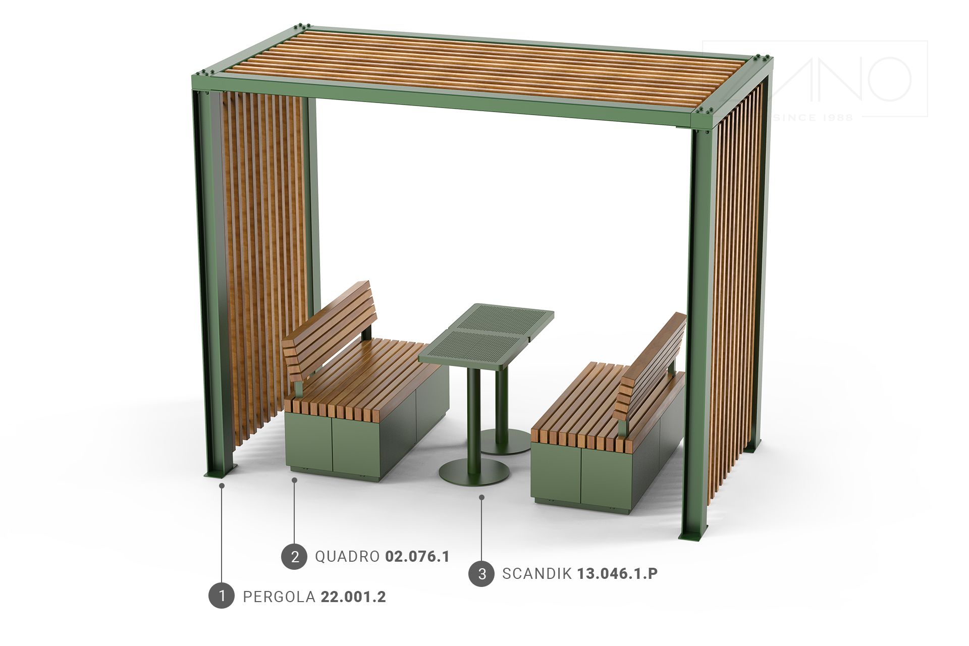 Quadro, Scandik, Pergola series furniture set