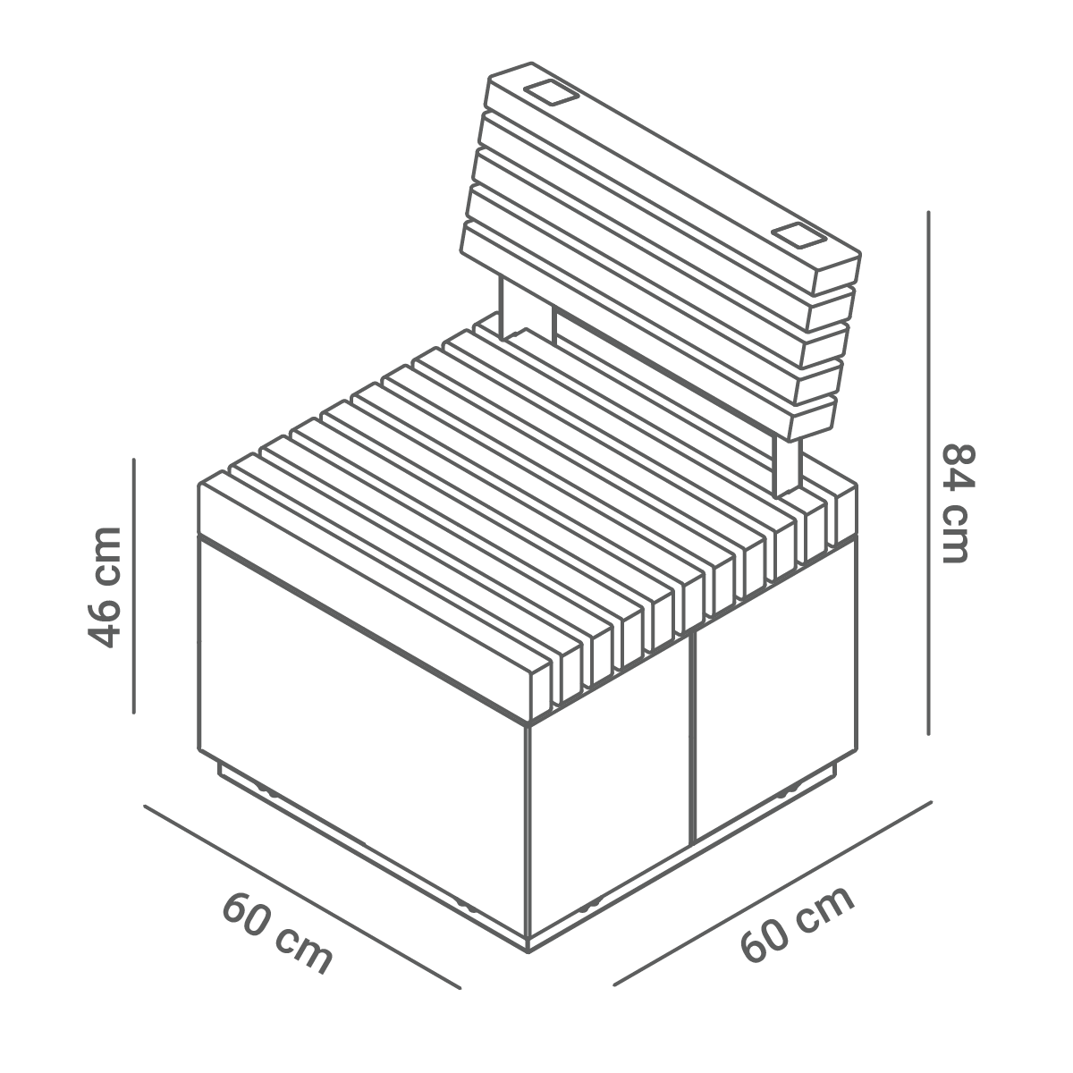 Quadro seat 02.676 | dimensions