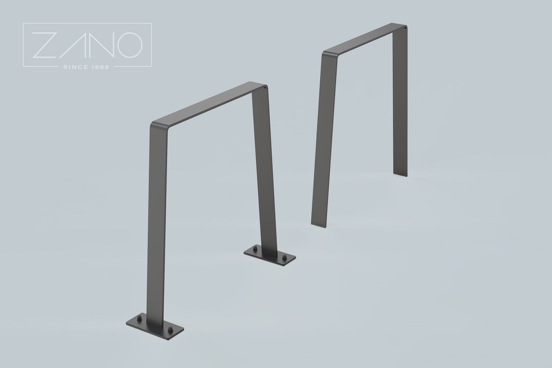 Flat - bicycle racks to be concreted in and screwed on