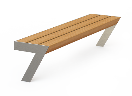 straight benches without a backrest