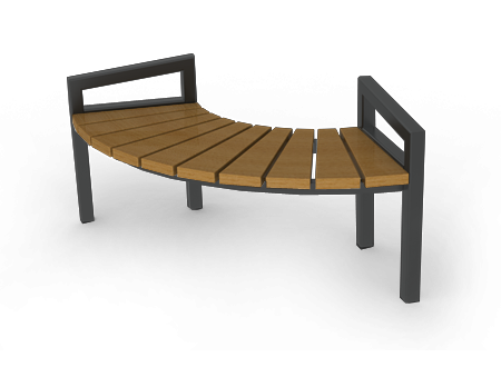 semi-circular benches for shopping malls