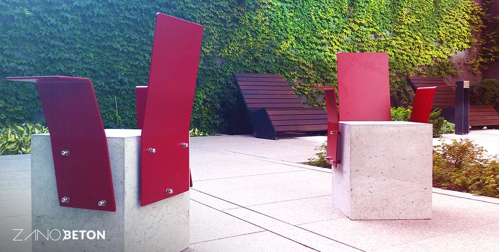 ZANO urban furniture, architectural concrete furniture