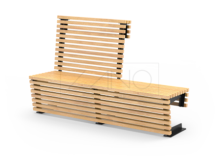 Modular wooden bench Flash- perfect for modern spaces