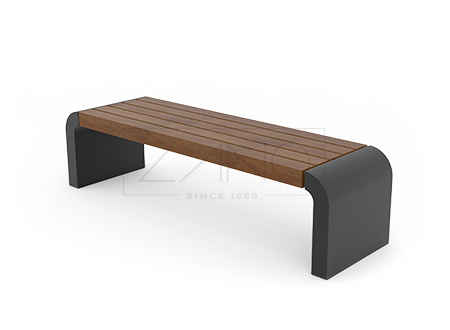 Gravis black steel street benches