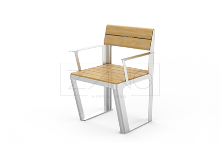 Scandik stainless steel park seat