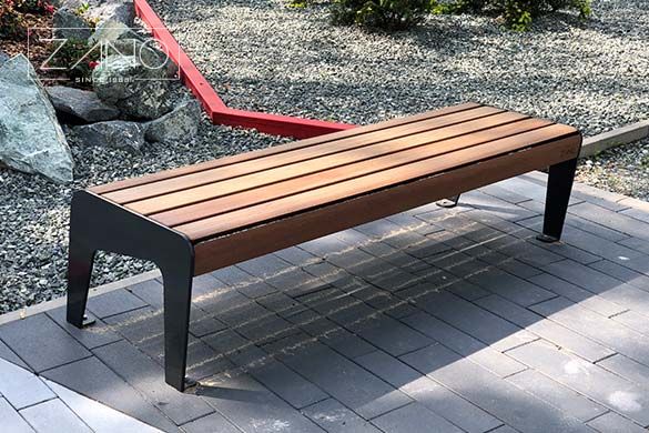 Sapeli exotic wood benches