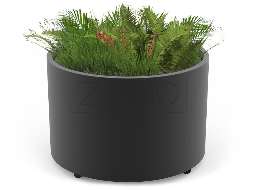 Flower pot Universe 06.055.XL Steel Black