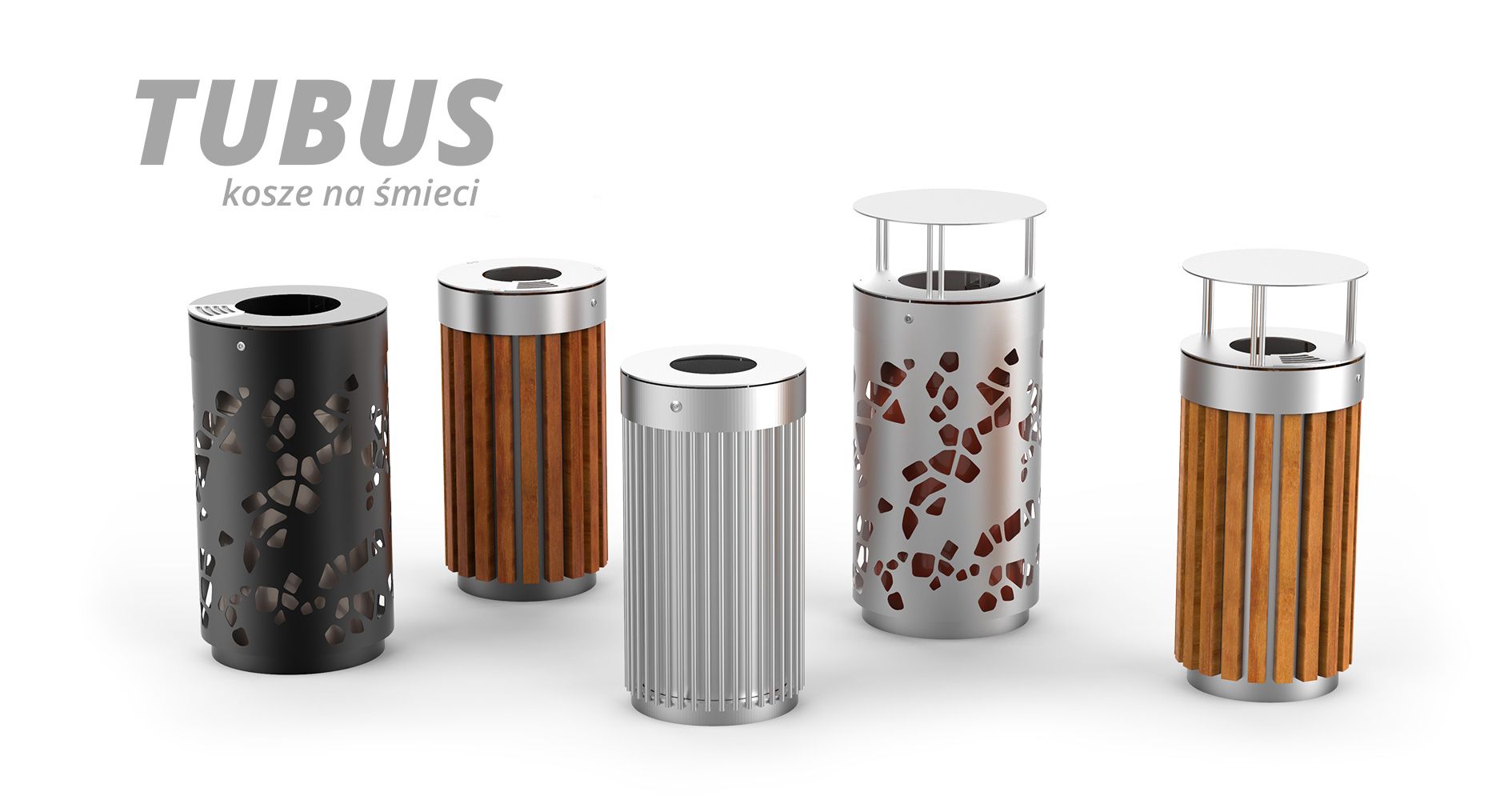 Steel trash cans