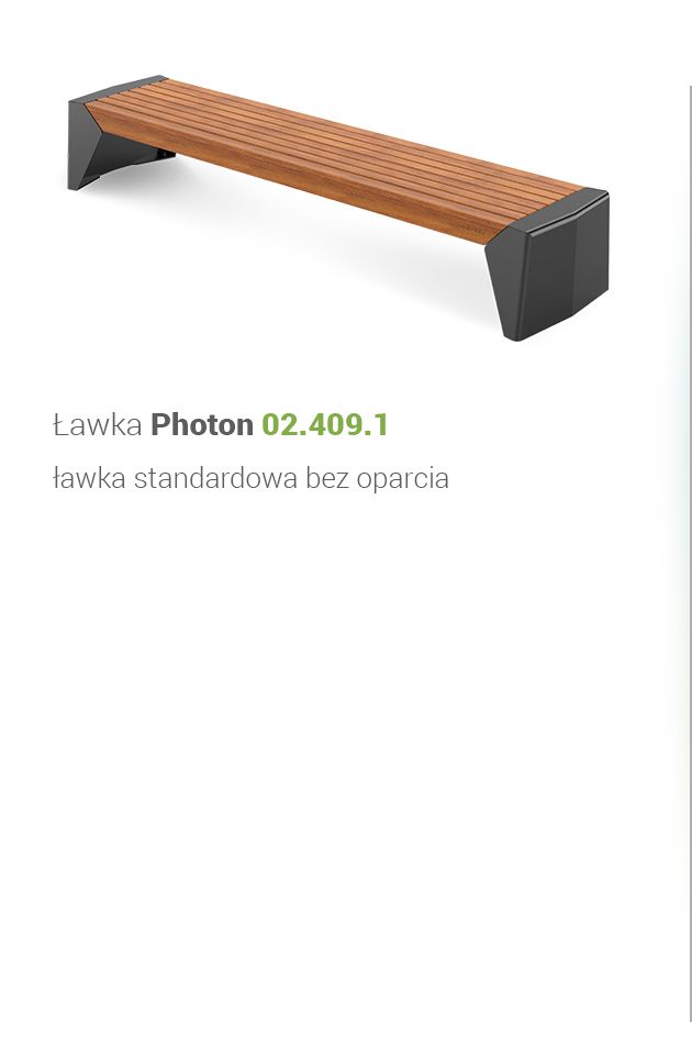 Photon city bench 02.409.1 standard version