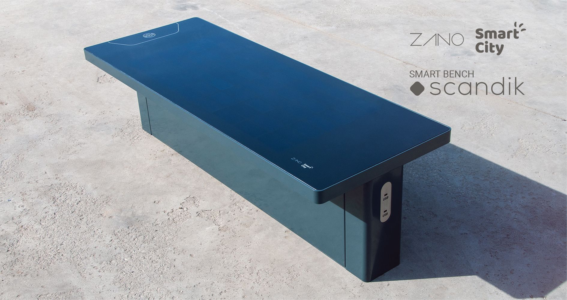 Scandik 02.846 | ZANO Smart City solar bench